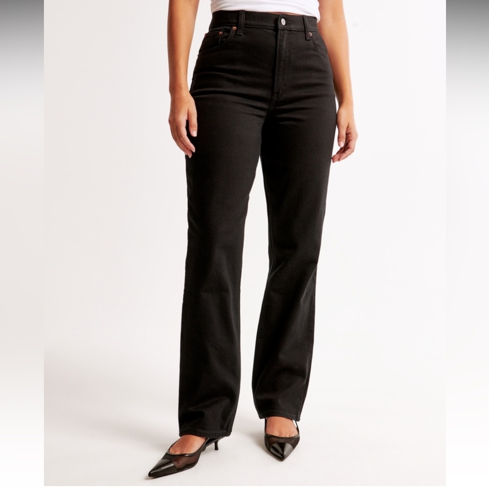 Abercrombie & Fitch 90s Straight Ultra High Rise Curve Love